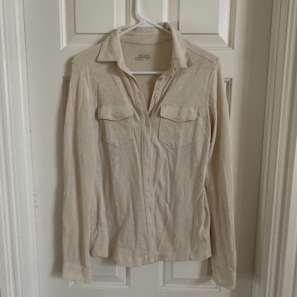 Columbia Button Up Sweatshirt XS